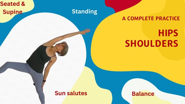 A complete practice |sun salutes,  standing, balance, seated, supine poses|  Rita – Fulcrum Blu Yoga