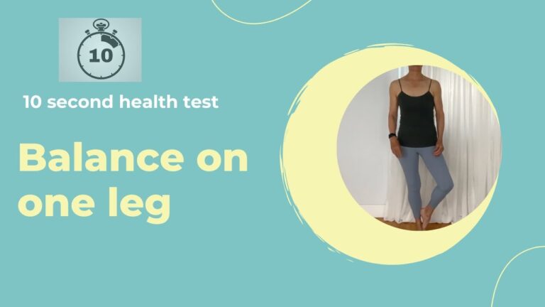 Balance on one leg – 10 second health test | Rita Knorr – Fulcrum Blu Yoga