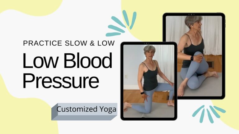 Low blood pressure– no quick movements – stay close to mat | Rita Knorr – Fulcrum Blu Yoga