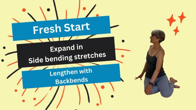 Fresh Start – Side & front body length: side stretches & backbends | Yoga with Rita – Fulcrum Blu